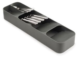 Siv plastičen organizator za pribor 11 x 39,5 cm Duo – Joseph Joseph