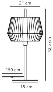 Nordlux - Namizna svetilka DICTE 1xE14/40W/230V bež/črna