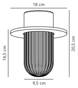 Nordlux - Zunanja stropna svetilka JANUKA 1xE27/60W/230V IP54 bela