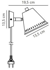 Nordlux - Stenski reflektor PINE 1xGU10/15W/230V