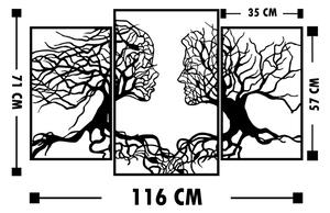 Stenska dekoracija 116x71 cm Tree of Life kovina