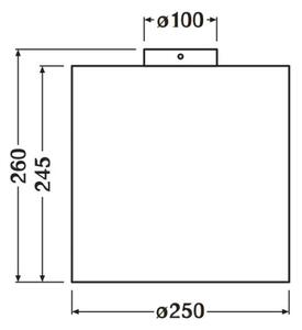 Ledvance - Stropna svetilka DECOR CARDBOARD 1xE27/15W/230V pr. 25 cm