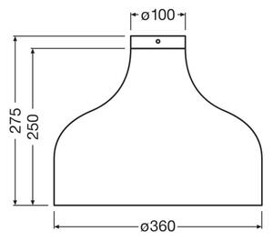 Ledvance - Stropna svetilka DECOR CARDBOARD 1xE27/15W/230V pr. 36 cm