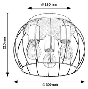 Rabalux 5293 - Stropna luč KAMALA 3xE27/25W/230V