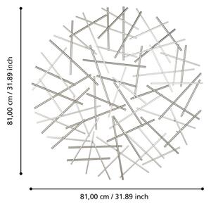 Eglo 426016 - Stenska dekoracija CHIKUMA pr. 81 cm krom