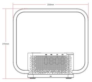 Immax 08994L - LED Zatemnitvena namizna svetilka z budilka in polnjenje 18W/230V bela