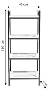 Kopalniški regal STRALSUND 110x45 cm hrast/črna