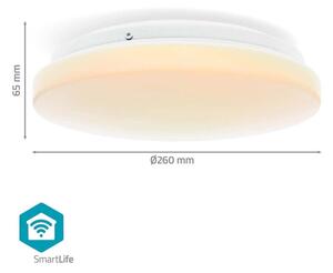 Nedis WIFILAC35WT - LED RGBW Zatemnitvena svetilka LED/18W/230V 2700-6500K IP44 Wi-Fi