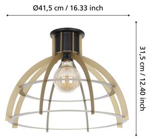 Eglo 43766 - Stropna svetilka STILLINGTON 1xE27/40W/230V zlata