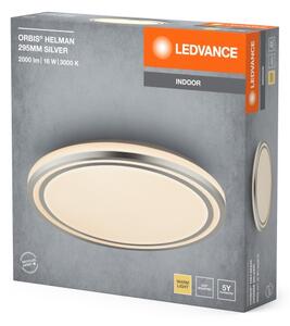 Ledvance - LED Stropna svetilka ORBIS HELMAN LED/16W/230V pr. 29,5 cm srebrna