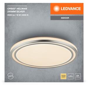 Ledvance - LED Stropna svetilka ORBIS HELMAN LED/16W/230V pr. 29,5 cm srebrna