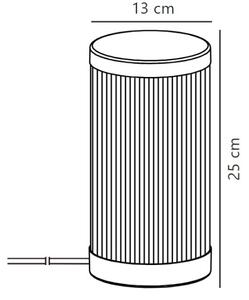 Nordlux - Zunanja namizna svetilka COUPAR 1xE27/25W/230V IP54 bela