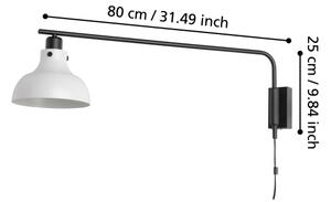 Eglo 43843 - Stenska svetilka MATLOCK 1xE27/40W/230V