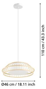 Eglo 900842 - LED RGBW Zatemnitveni lestenec na vrvici YUKU-Z LED/22W/230V