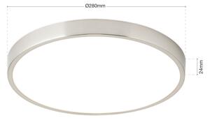 Orion DL 7-657/28- LED Stropna svetilka BULLY LED/28W/230V pr. 28 cm mat krom