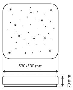 LED Zatemnitvena stropna svetilka FLORA LED/60W/230V 2700-6500K + Daljinski upravljalnik