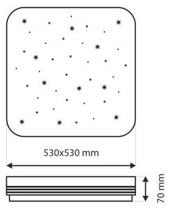 LED Zatemnitvena stropna svetilka MANA LED/60W/230V 2700-6500K + Daljinski upravljalnik