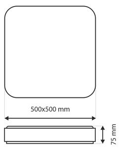 LED Zatemnitvena stropna svetilka UNA LED/60W/230V 2700-6500K + Daljinski upravljalnik