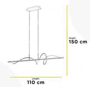 ONLI - LED Lestenec na vrvici TWIST LED/30W/230V 4000K črna