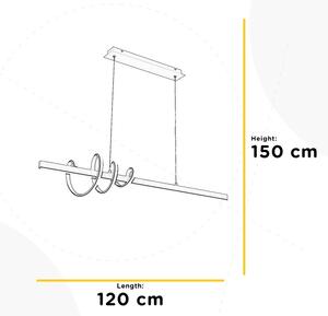 ONLI - LED Lestenec na vrvici SWING LED/30W/230V 4000K črna