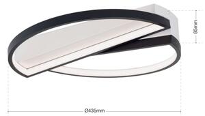 Orion DL 7-693 - LED Zatemnitvena stropna svetilka OLGA LED/28W/230V črna/bela