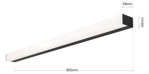 Orion Soff 3-588 - LED Luč za osvetlitev ogledala HORIZON LED/18W/230V 90 cm IP44 črna