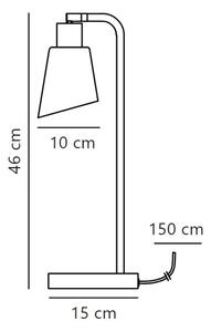 Nordlux - Namizna svetilka MOLLI 1xE14/25W/230V