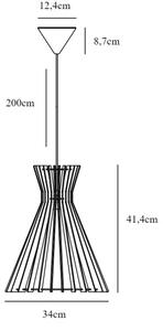 Nordlux - Lestenec na vrvici GROA 1xE27/60W/230V