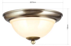 Orion DL 7-675/27-Stropna svetilka AUSTRIAN OLD LAMP 2xE27/60W/230V bron/bež