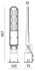 LED Ulična svetilka s senzorjem za mrak CYOTO LED/50W/230V IP65 4000K