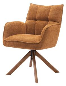 Oranžni oblazinjeni jedilni stoli v kompletu 2 ks Marilla – Unique Furniture