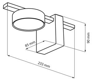 LED Stenska svetilka JOY 1xGX53/6W/230V črna