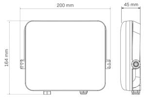 LED Zunanji reflektor MILKY LED/50W/230V 4000K IP65 črna