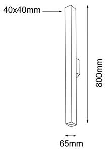 Shilo 4703 - Stenska svetilka DOHA 2xGU10/15W/230V črna