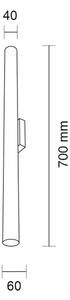 Shilo 4426 - Stenska svetilka YABU 2xGU10-MR11/15W/230V črna