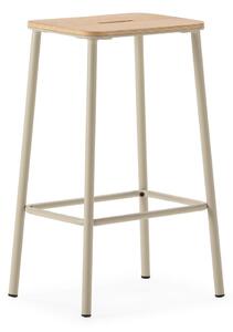 Kremno beli barski stoli v kompletu 2 ks (višina sedeža 65 cm) Abba – Marckeric