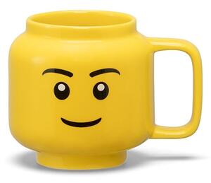 Rumena keramična otroška skodelica 255 ml Head - LEGO®