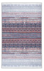 Vijolična/siva pralna preproga 80x150 cm Vintage Stripe – Mila Home