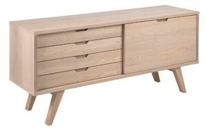 Komoda Norsica Albene 107, Lahki hrast, 72x160x45cm