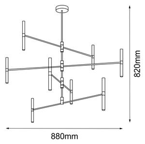 Amplex 8392 - Lestenec na drogu LIVI 8xG9/10W/230V