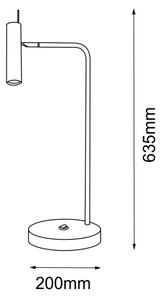 Amplex 8909 - Namizna svetilka AMOS 1xGU10/15W/230V črna