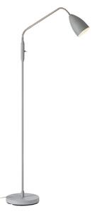 Siva LED zatemnitvena stoječa svetilka s kovinskim senčilom (višina 140 cm) Patro – Markslöjd