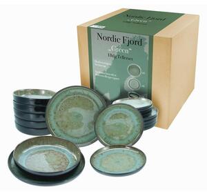 Creatable Jedilni Servis Nordic Fjord Green, 18-Delni