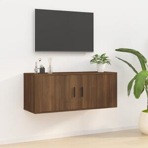 VidaXL Stenska TV omarica rjav hrast 100x34,5x40 cm