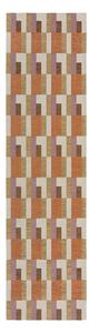 Tekač v naravni in oranžni barvi 60x230 cm Riley Block Geo – Flair Rugs