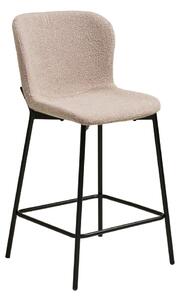 Bež oblazinjen barski stol (višina sedeža 65 cm) Maceda – House Nordic