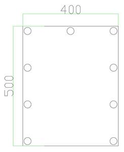 LED Ogledalo z osvetlitvijo 9xLED/1W/230V 3000/4000/6000K 50x40 cm IP44