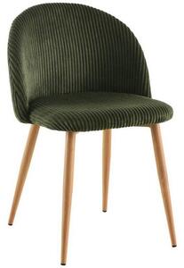STOL, les, kovina, tekstil zelena