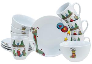 Creatable Servis Za Zajtrk Luna Christmas, 12-Delni