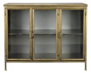 Kovinska vitrina v zlati barvi 100x80x38,5 cm Gertlush – Dutchbone